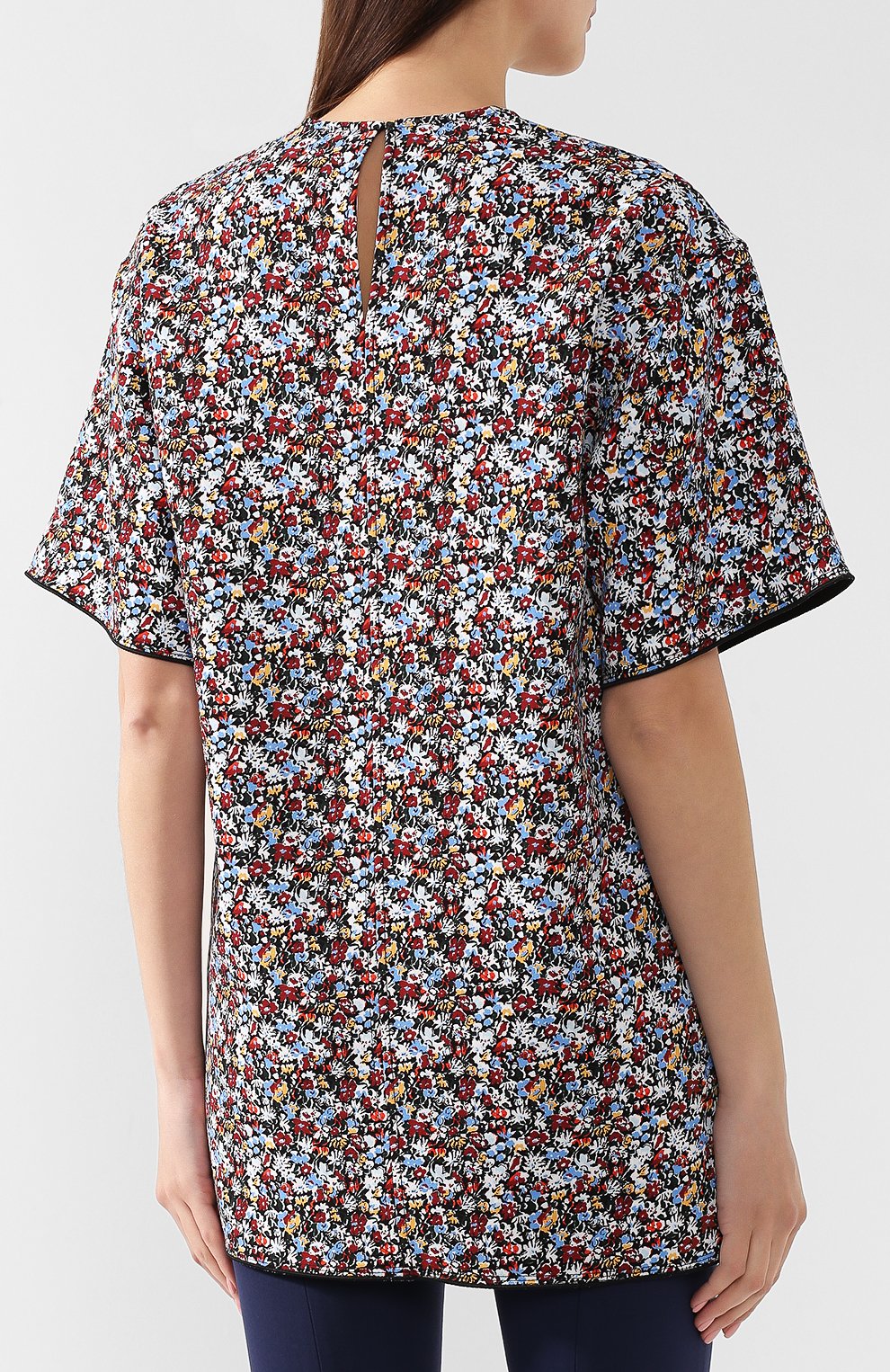 Топ с принтом VICTORIA BECKHAM, арт. TP TSH 1809F MSS19 MINI FL0RAL CREPE, фото 4