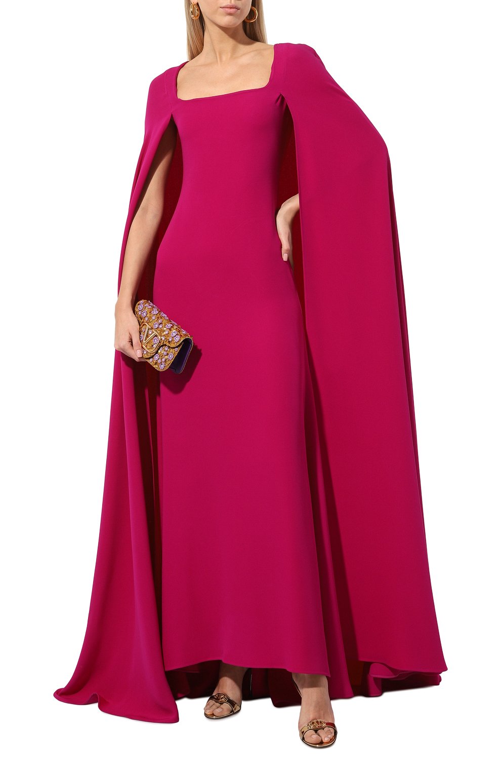 Шелковое платье VALENTINO, арт. 5B3VDJC51MM, фото 2