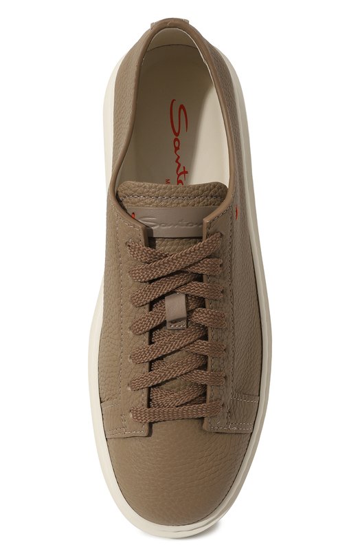 Кожаные кеды Santoni WBCD60919BARCSQ4 Коричневый  WBCD60919BARCSQ4 Фото 6