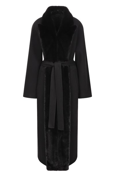 Женское пальто из шерсти и кашемира с подкладкой из норки MVST, арт. FTBPL-Y326V/LP1432