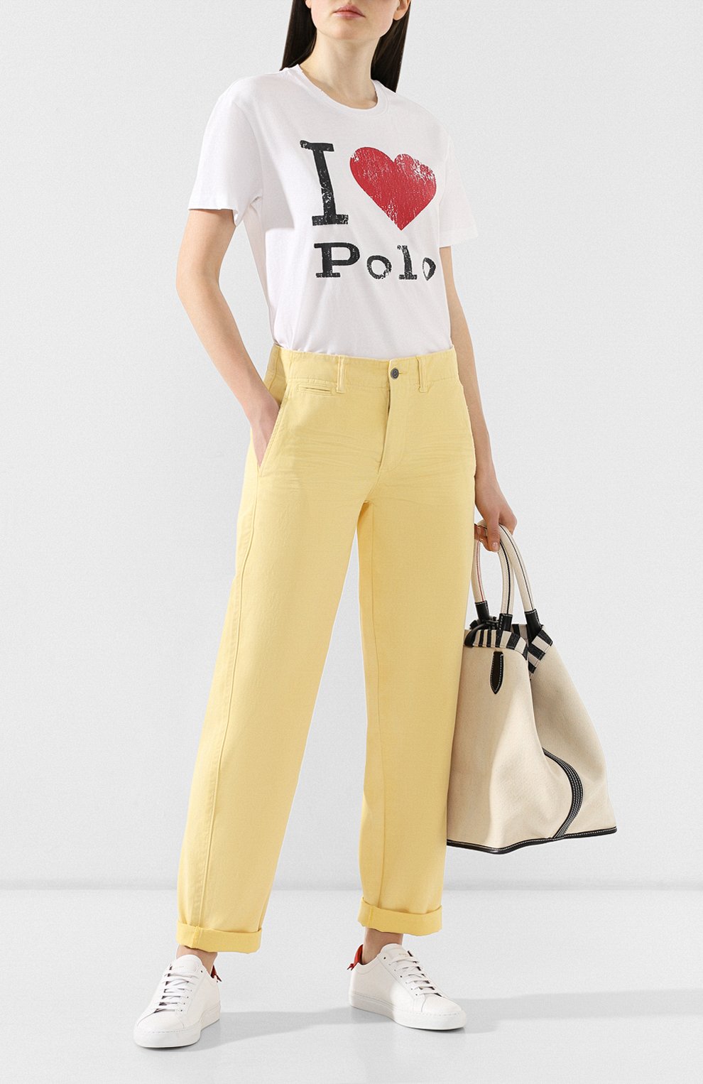 Хлопковые брюки POLO RALPH LAUREN, арт. 211748236, фото 2