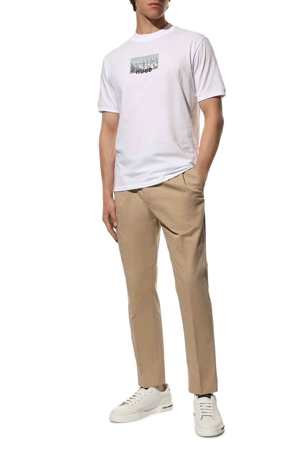 Хлопковая футболка HUGO, арт. 50471549, фото 2