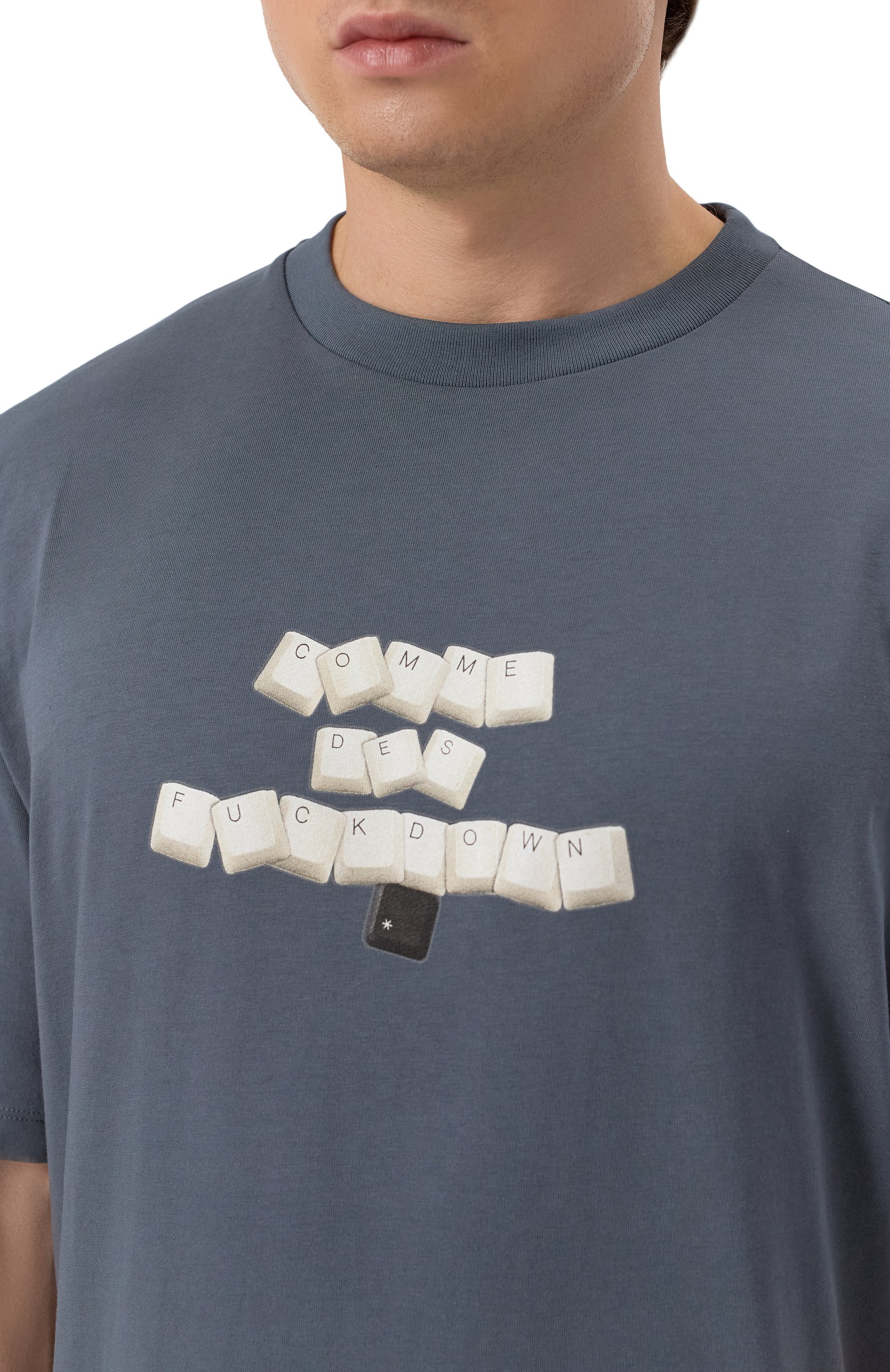 Хлопковая футболка COMME DES FUCKDOWN, арт. CFABM01589, фото 5