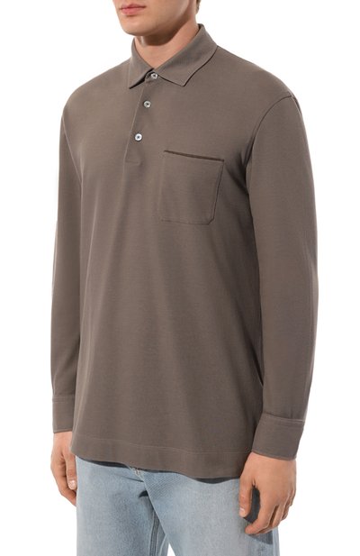Хлопковое поло ZEGNA, арт. UD392A7/D757, фото 3