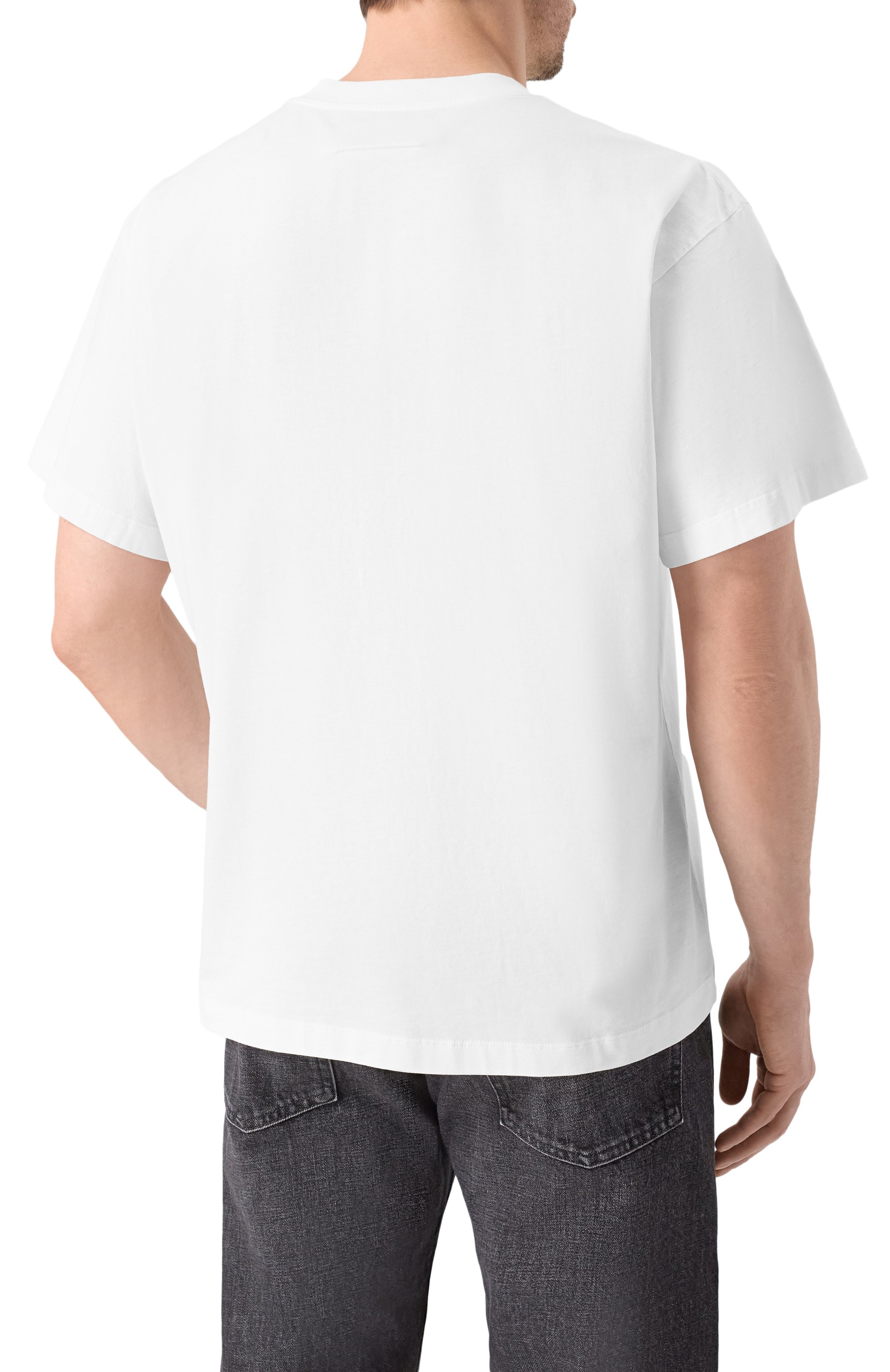 Хлопковая футболка MM6 белого цвета по цене 35250 руб., арт. SH0GC0070/M20170_001, фото 5 Хлопковая футболка MM6, арт. SH0GC0070/M20170_001, фото 5