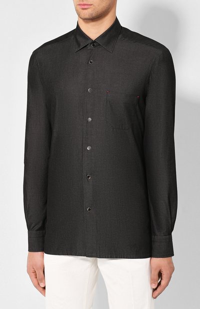 Хлопковая рубашка KITON, арт. UMCNERHH0702801, фото 3