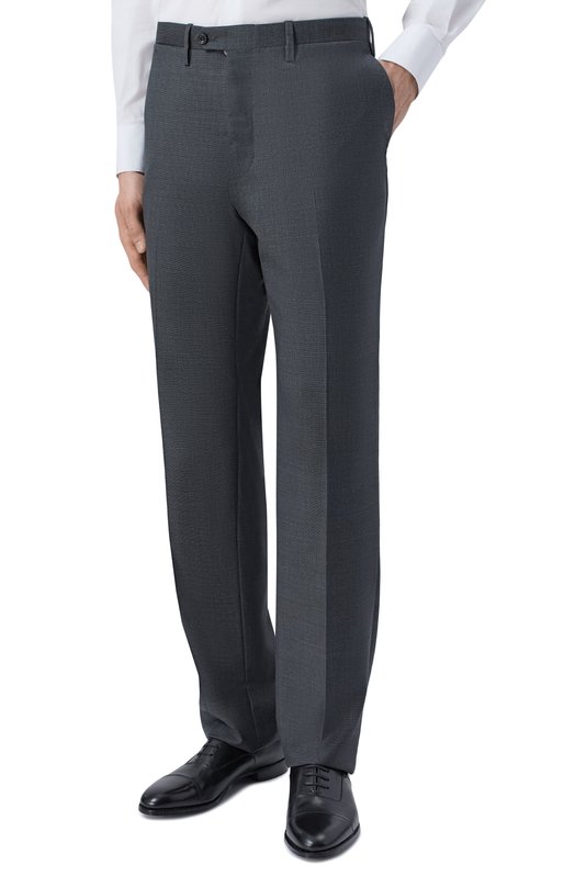 Шерстяные брюки Kiton UA81K0127023_2 Серый  UA81K0127023_2 Фото 3