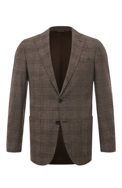 Мужской пиджак из шерсти и хлопка CANALI, арт. 13275/FC05154