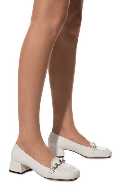 Кожаные туфли MIU MIU, арт. 5D480D-6OR-F0009-035, фото 3