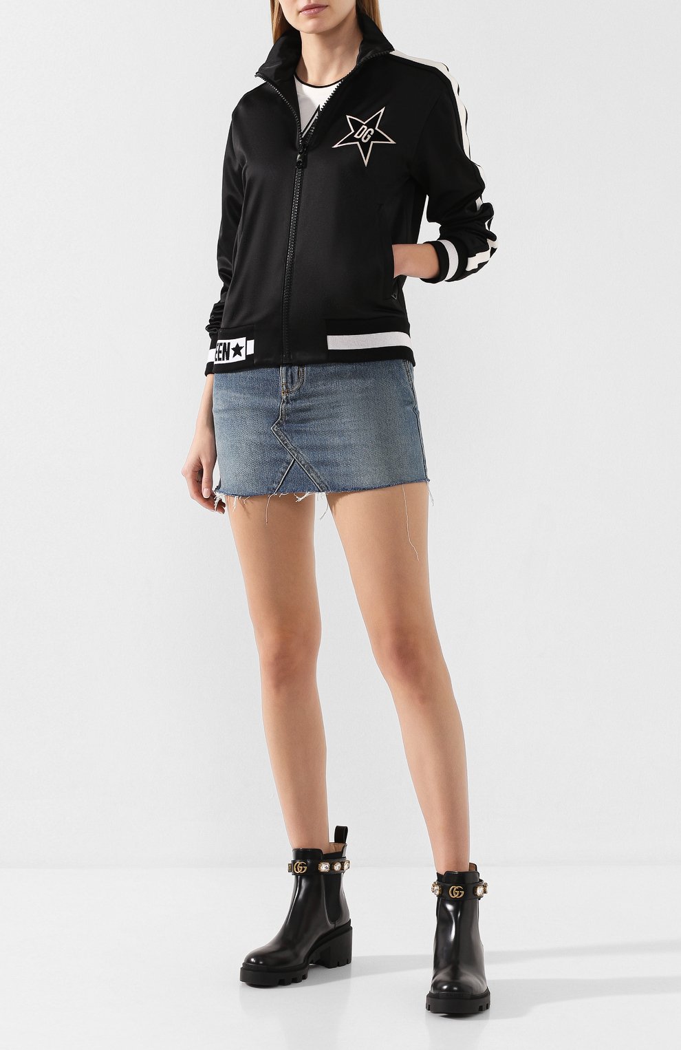 Толстовка DOLCE & GABBANA черного цвета по цене 95400 руб., арт. F9H11Z/HU7B0, фото 2 Толстовка DOLCE & GABBANA, арт. F9H11Z/HU7B0, фото 2