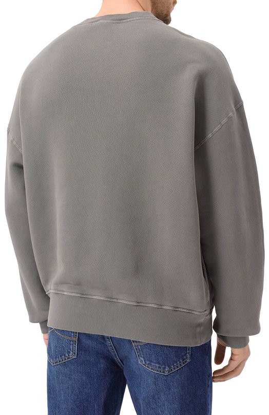 Хлопковый свитшот Dolce & Gabbana G9BALT/G7NTR Серый  G9BALT/G7NTR Фото 4