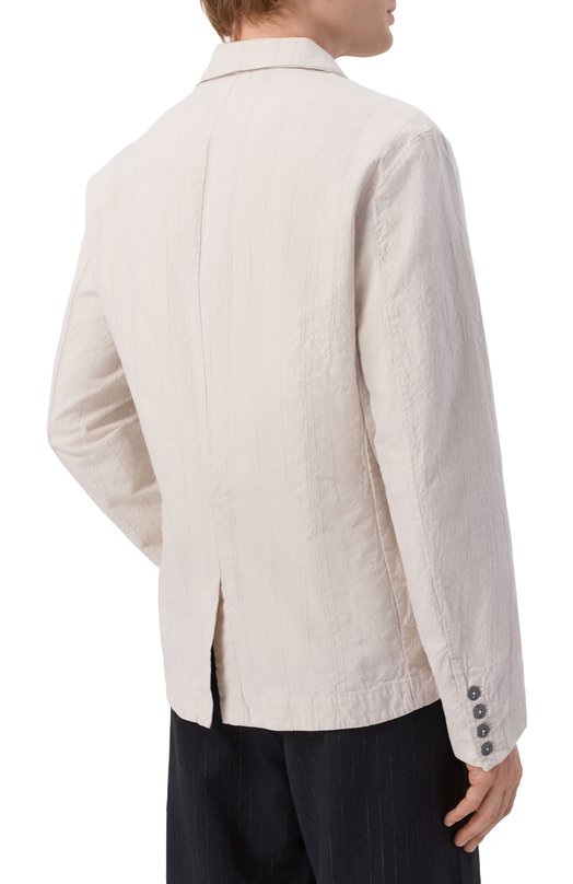 Хлопковый пиджак Transit CFUTRCL211 Бежевый  CFUTRCL211 Фото 4