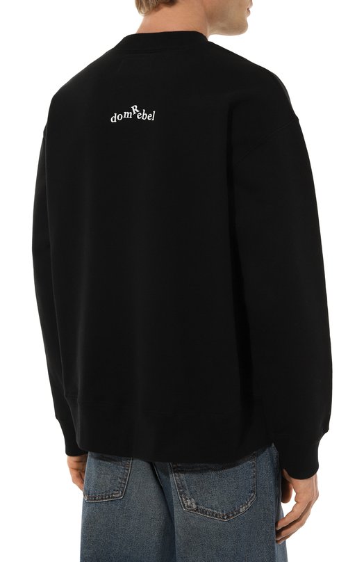 Хлопковый свитшот DOMREBEL M STARS/SWEATSHIRT Чёрный  M STARS/SWEATSHIRT Фото 4