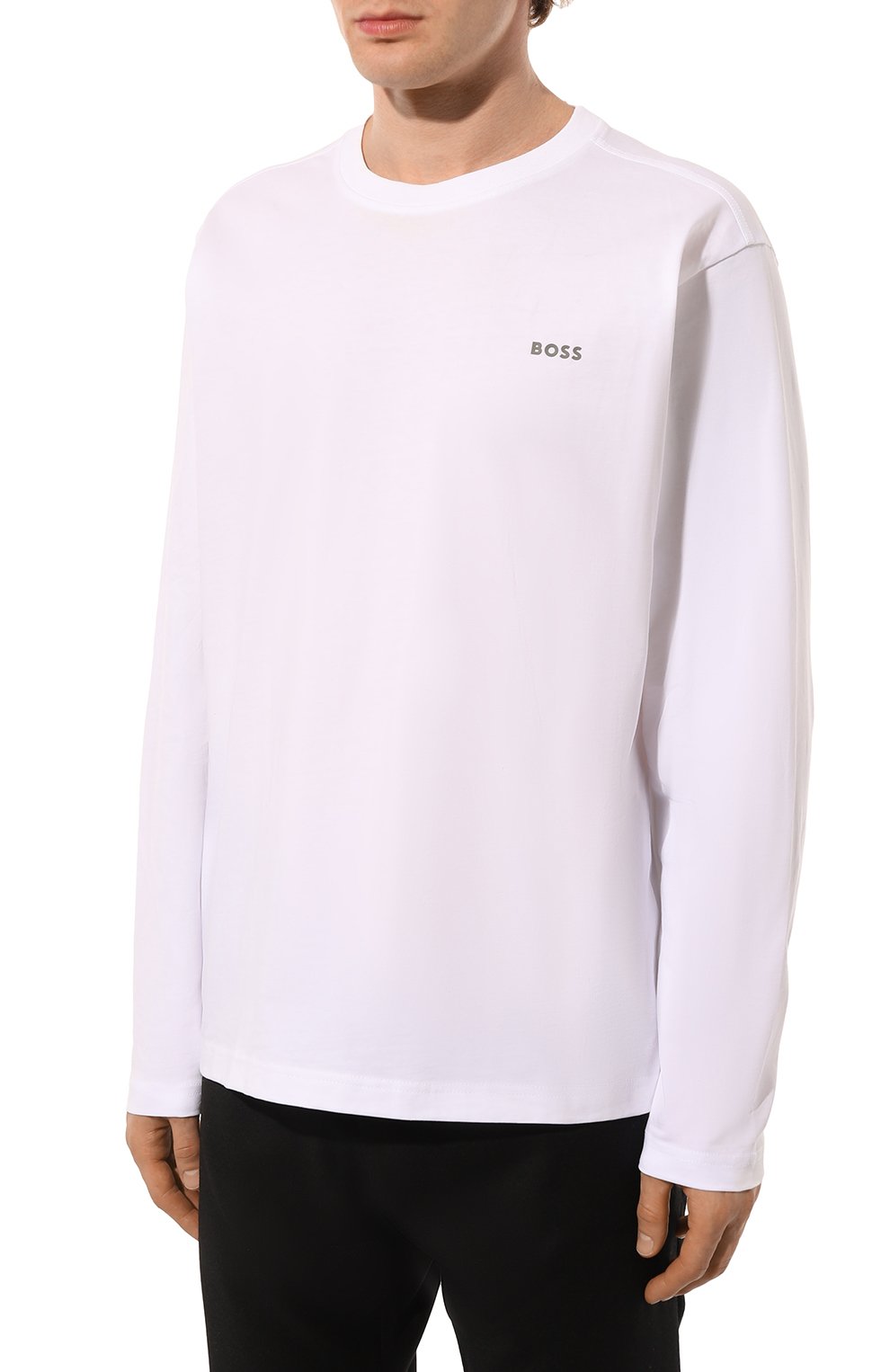 Хлопковый лонгслив BOSS ORANGE, арт. 50528213, фото 3
