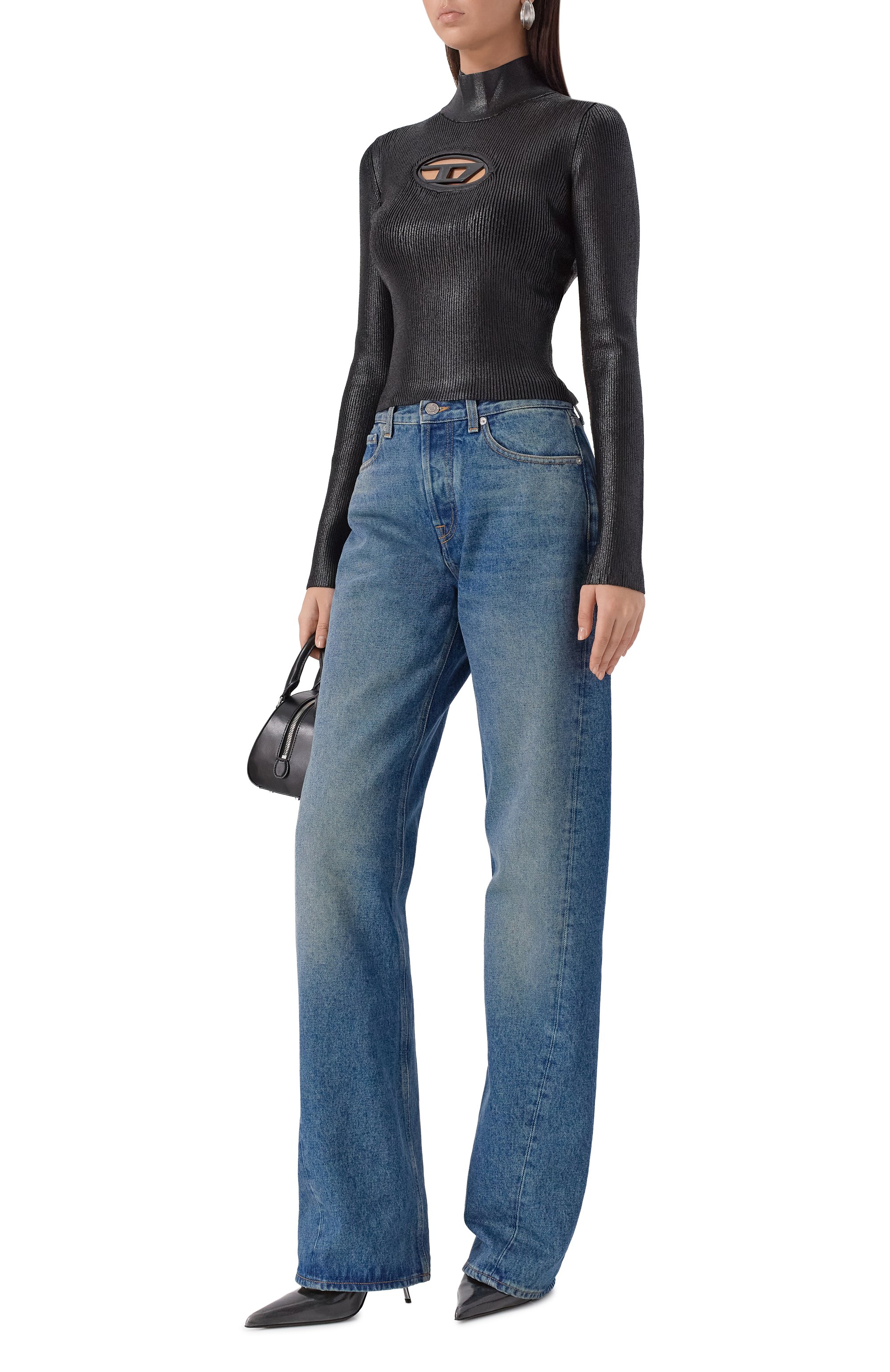 Водолазка из вискозы DIESEL, арт. A14187/0QVCE, фото 2