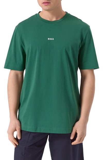 Хлопковая футболка BOSS ORANGE, арт. 50473278, фото 3