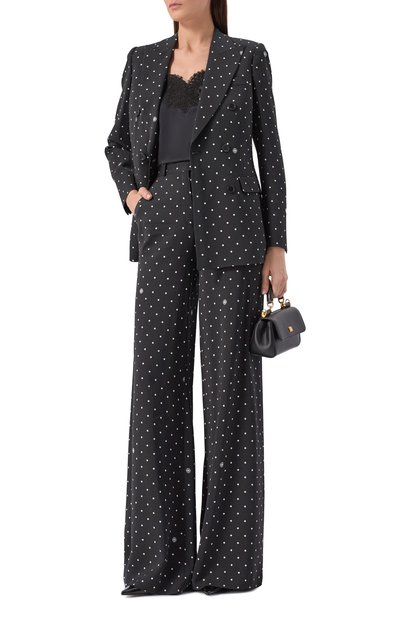 Женские брюки из вискозы и шелка ELIE SAAB, арт. P0170PR26/CD024