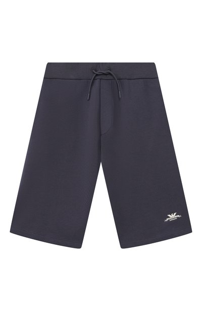 Хлопковые шорты EMPORIO ARMANI темно-синего цвета по цене 16050 руб., арт. EB001435/AF26020, фото 1 Хлопковые шорты EMPORIO ARMANI, арт. EB001435/AF26020, фото 1