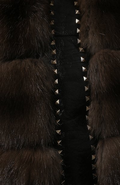 Жилет из меха соболя VALENTINO, арт. QF3FC23518F, фото 5