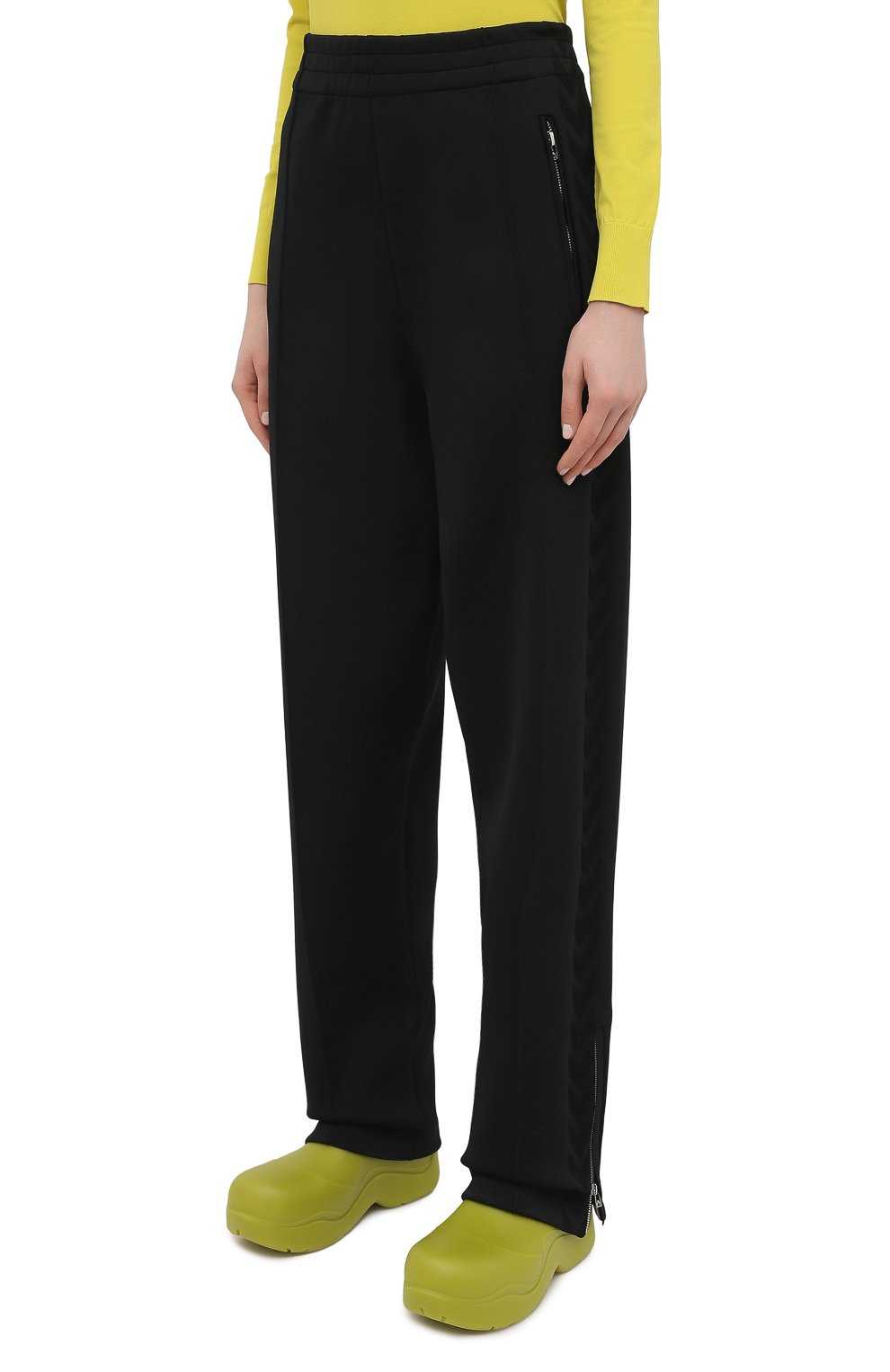 Брюки BOTTEGA VENETA черного цвета по цене 168000 руб., арт. 648998/V0C10, фото 3 Брюки BOTTEGA VENETA, арт. 648998/V0C10, фото 3