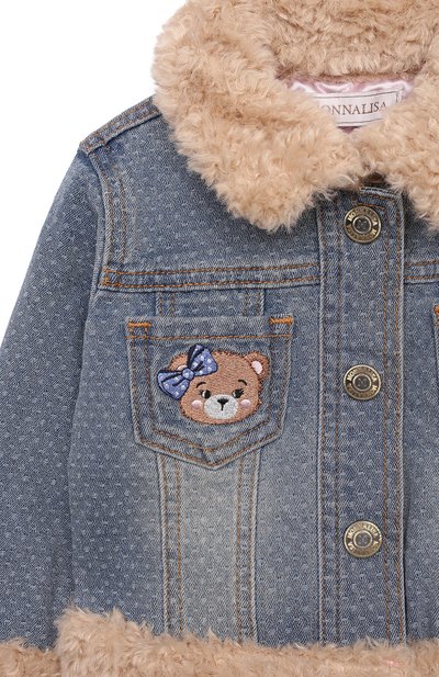 Джинсовая куртка MONNALISA, арт. 39D106., фото 3