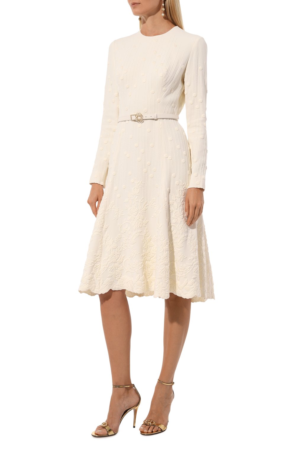 Платье из шелка и хлопка ELIE SAAB, арт. D0390, фото 3