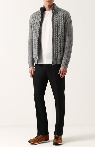 Хлопковый джемпер тонкой вязки ZEGNA, арт. UPC90/110, фото 2