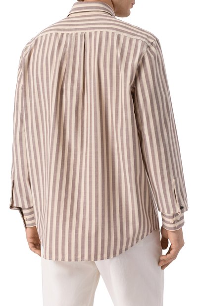 Хлопковая рубашка BOGNER бежевого цвета по цене 24900 руб., арт. 58791224, фото 4 Хлопковая рубашка BOGNER, арт. 58791224, фото 4