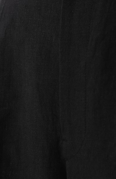 Льняные брюки YOHJI YAMAMOTO черного цвета по цене 47400 руб., арт. YZ-P45-330, фото 5 Льняные брюки YOHJI YAMAMOTO, арт. YZ-P45-330, фото 5