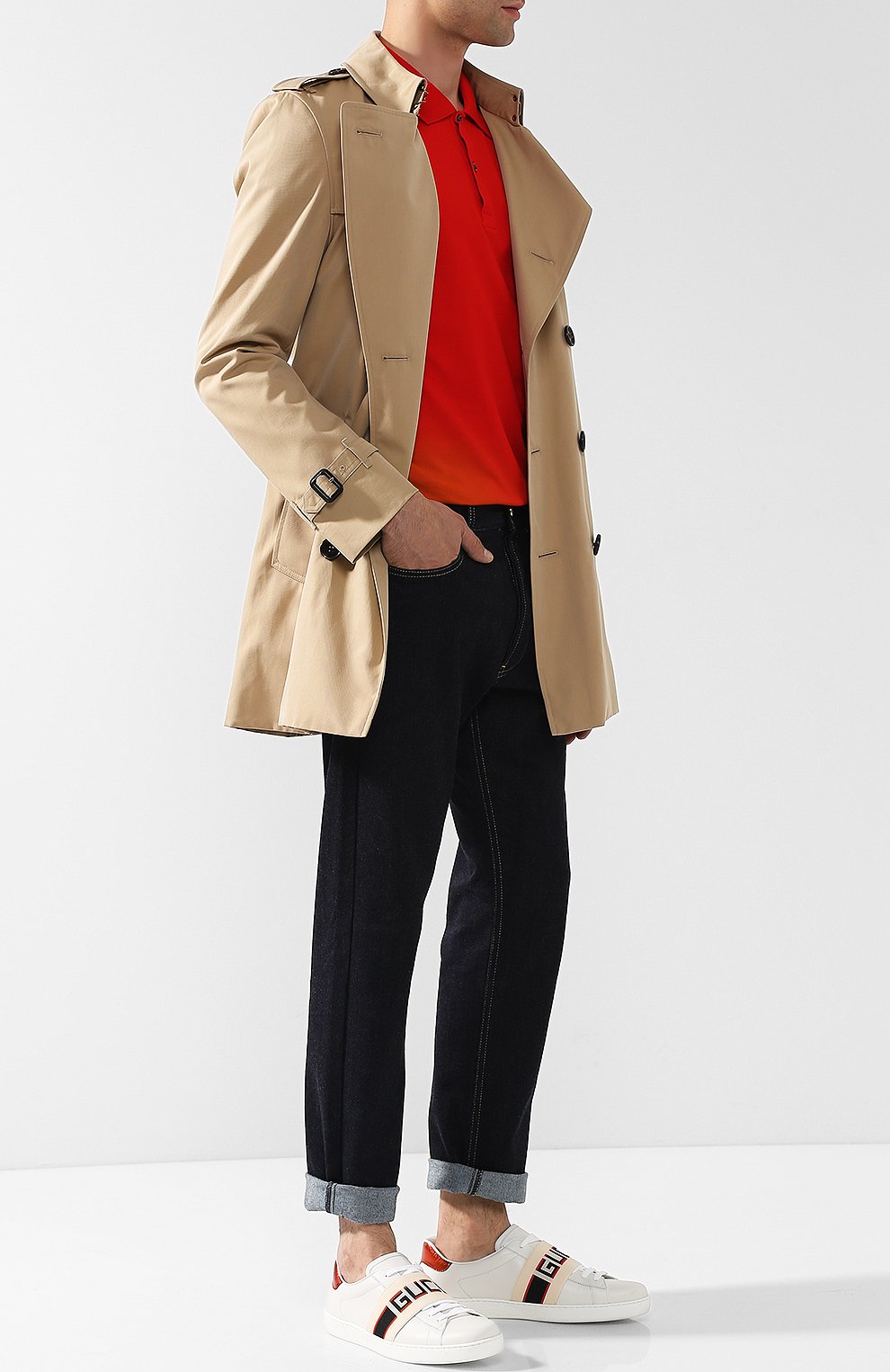 Кожаные кеды с логотипом бренда GUCCI, арт. 523469/0FIV0, фото 2