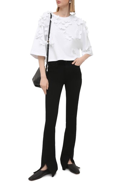 Хлопковая футболка REDVALENTINO белого цвета по цене 43050 руб., арт. VR0MG10S/5VD, фото 2 Хлопковая футболка REDVALENTINO, арт. VR0MG10S/5VD, фото 2