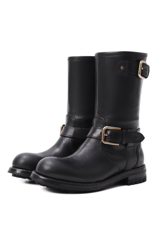 Кожаные ботинки Bernini Dolce & Gabbana CT1081/AW352 Чёрный CT1081/AW352
