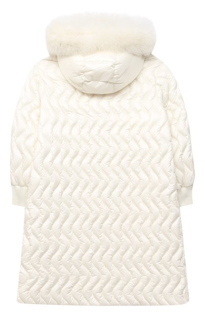 Пуховое пальто MONCLER белого цвета по цене 108000 руб., арт. F2-954-1C201-12-53048/4-6A, фото 2 Пуховое пальто MONCLER, арт. F2-954-1C201-12-53048/4-6A, фото 2