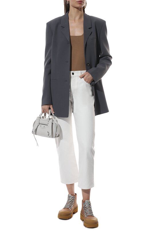 Текстильные ботинки Proenza Schouler Коричневый, фото 2