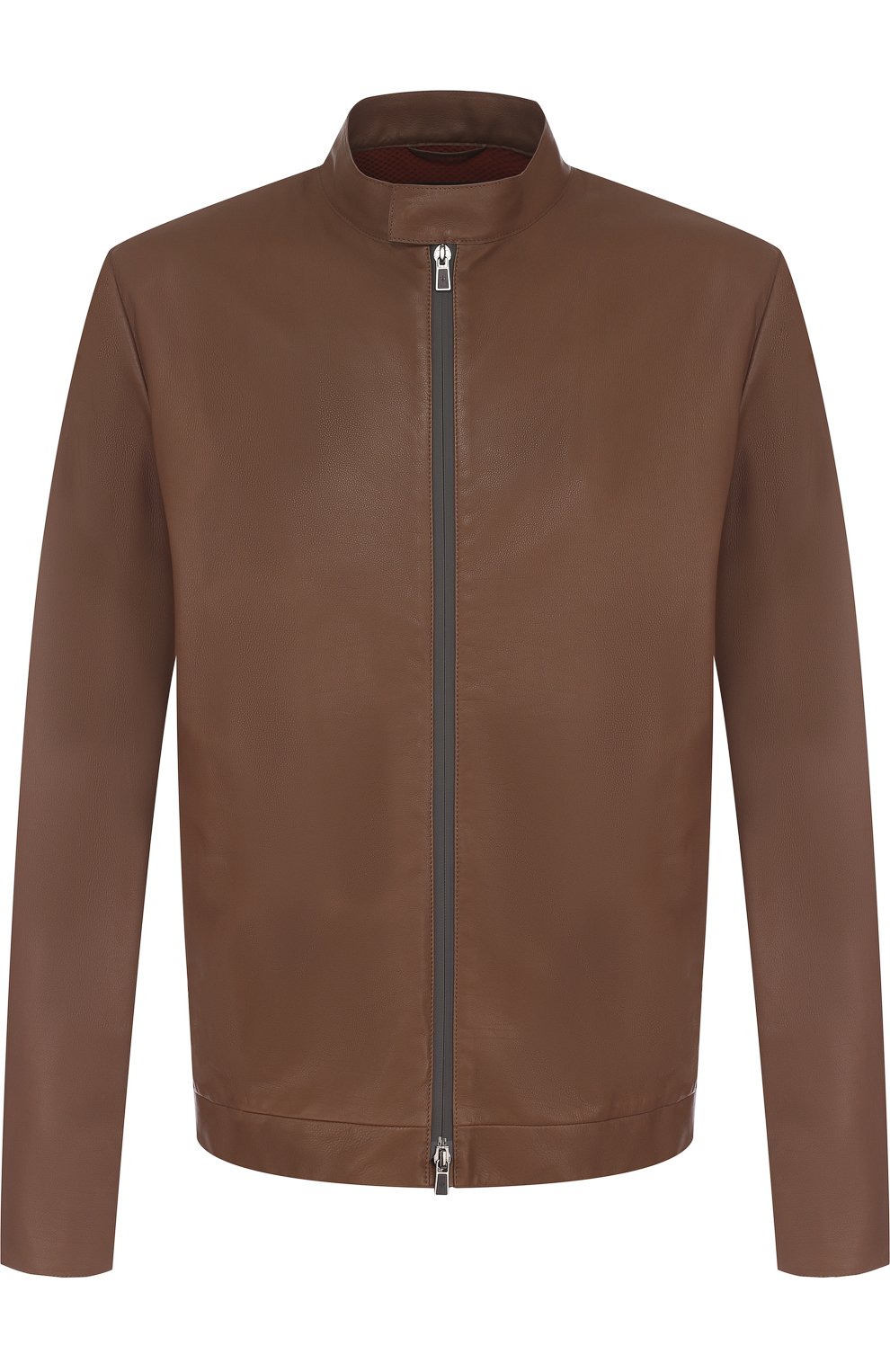 Кожаная куртка с воротником-стойкой LORO PIANA, арт. FAI1196, фото 1