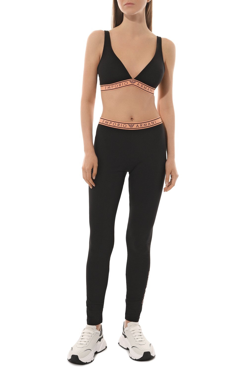 Хлопковые легинсы EMPORIO ARMANI, арт. 164568/3R227, фото 2