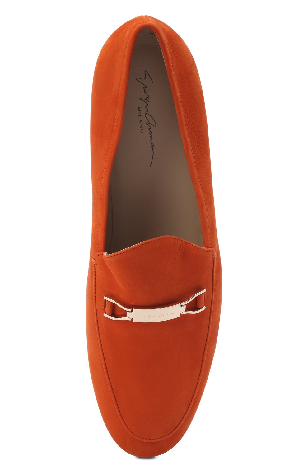 Замшевые лоферы GIORGIO ARMANI оранжевого цвета по цене 97850 руб., арт. X1A093/XF033, фото 6 Замшевые лоферы GIORGIO ARMANI, арт. X1A093/XF033, фото 6