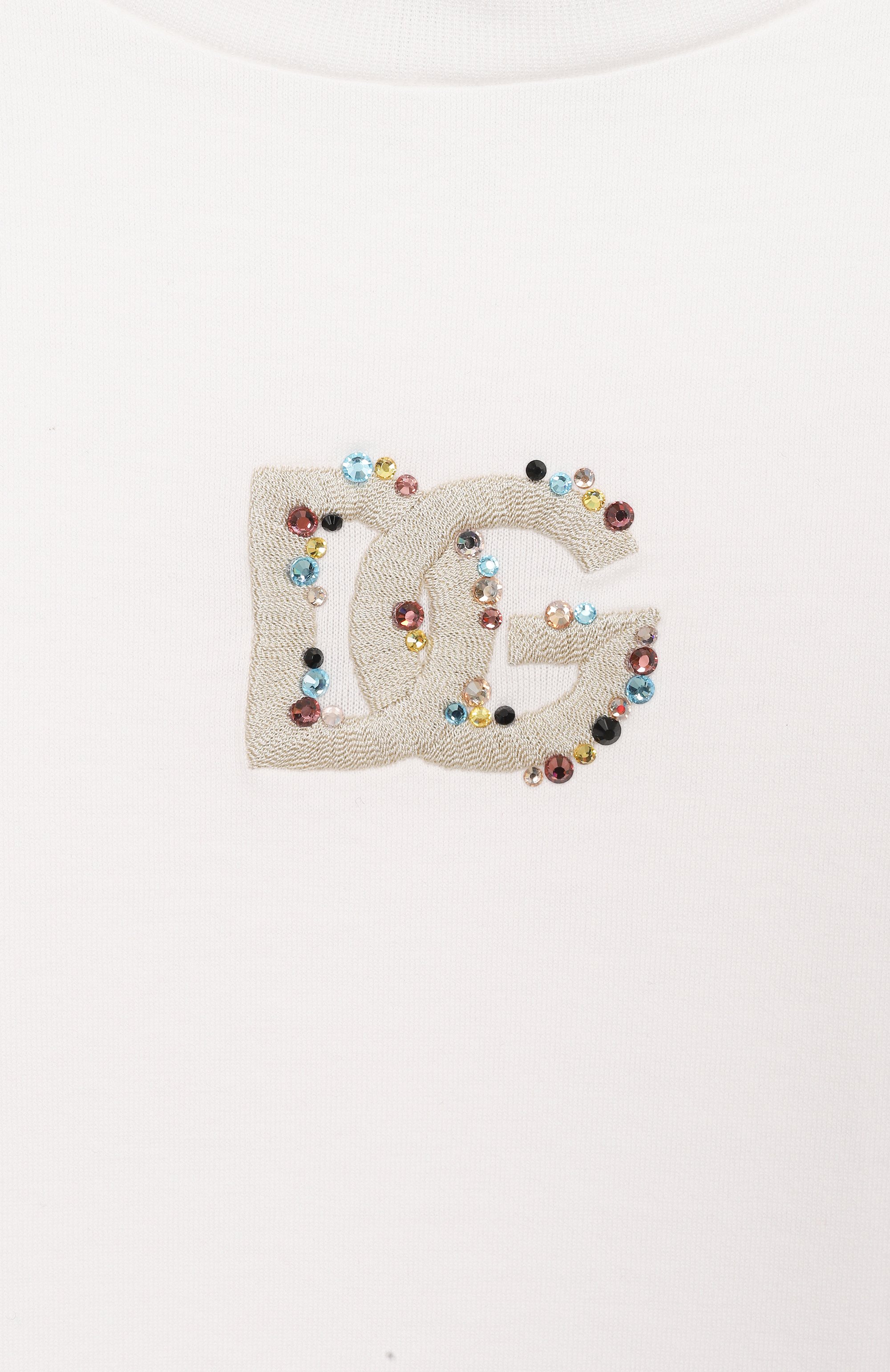 Хлопковая футболка DOLCE & GABBANA, арт. L5JTQU/G7P0K_001, фото 3