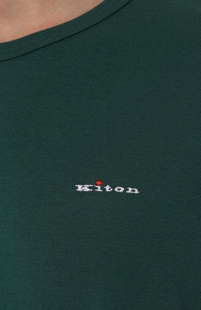 Хлопковая футболка KITON, арт. UNWM008K0228F08, фото 5
