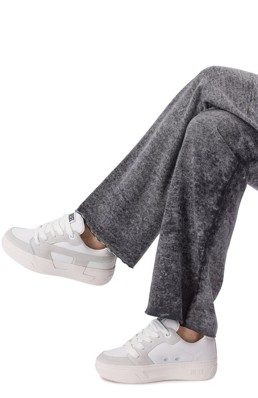 Кожаные кеды S-D-Ollie Diesel Y03795/P7625 Белый  Y03795/P7625 Фото 2