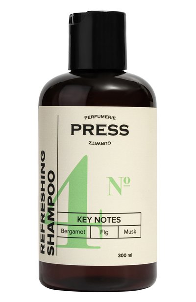 Женский освежа ющий шампунь №4 bergamot, fig, musk (300ml) PRESS GURWITZ PERFUMERIE, арт. 4631159194126