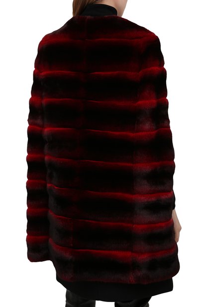 Шуба без рукавов из шиншиллы VALENTINO, арт. SF3FJ18021F, фото 4