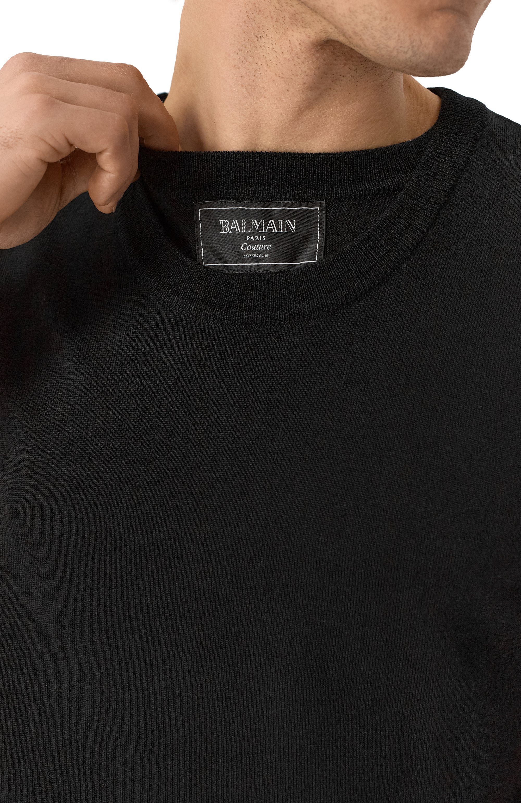 Шерстяной джемпер BALMAIN, арт. EH1AL027/KH92, фото 5