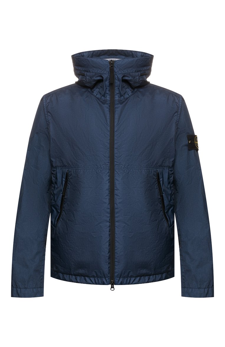 Мужская куртка STONE ISLAND синего цвета, арт. 721542423 | Фото 1 (Длина (верхняя одежда): Короткие; Материал внешний: Синтетический материал; Мужское Кросс-КТ: Верхняя одежда; Рукава: Длинные; Кросс-КТ: Ветровки, Куртка, Легкие; Драгоценные камни: Проставлено; Материал сплава: Проставлено; Стили: Кэжуэл)