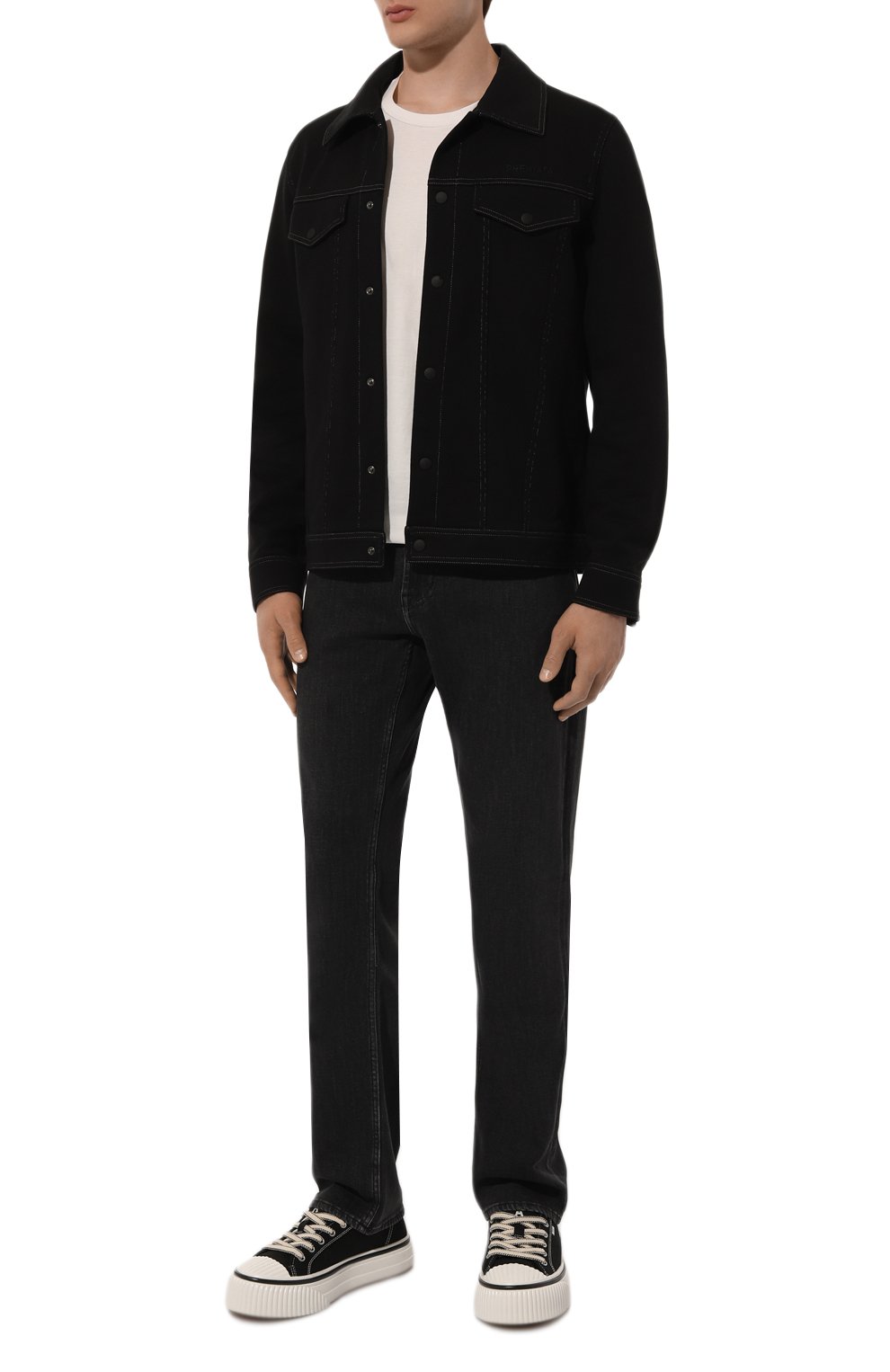 Джинсы standard 7 FOR ALL MANKIND темно-серого цвета по цене 30750 руб., арт. JSMNE060BF, фото 2 Джинсы standard 7 FOR ALL MANKIND, арт. JSMNE060BF, фото 2