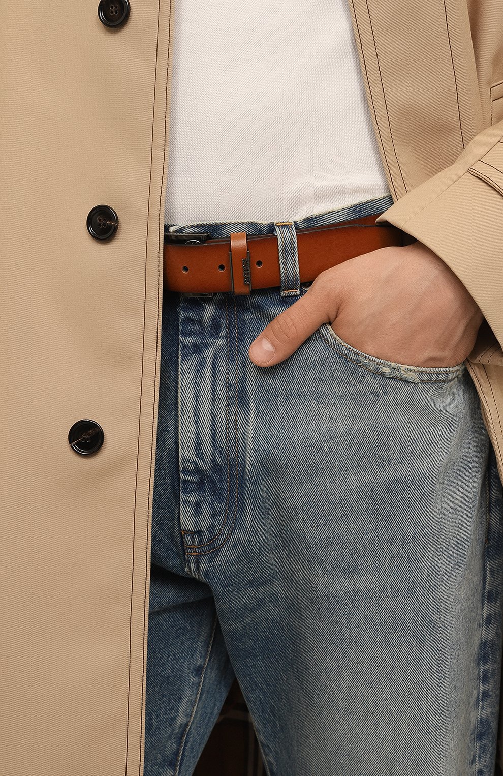 Кожаный ремень BOSS, арт. 50491852, фото 2