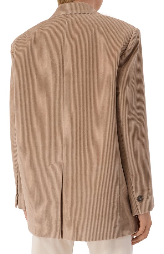 Вельветовый жакет Weekend Max Mara F0RMIA Бежевый  F0RMIA Фото 4