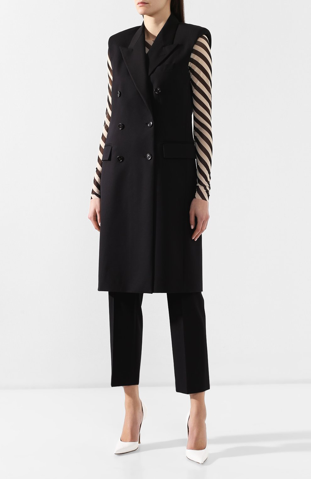 Жилет из смеси хлопка и шерсти DRIES VAN NOTEN, арт. 191-30241-7286, фото 3