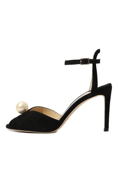 Замшевые босоножки sacora 85 JIMMY CHOO, арт. SAC0RA 85/A0B, фото 4
