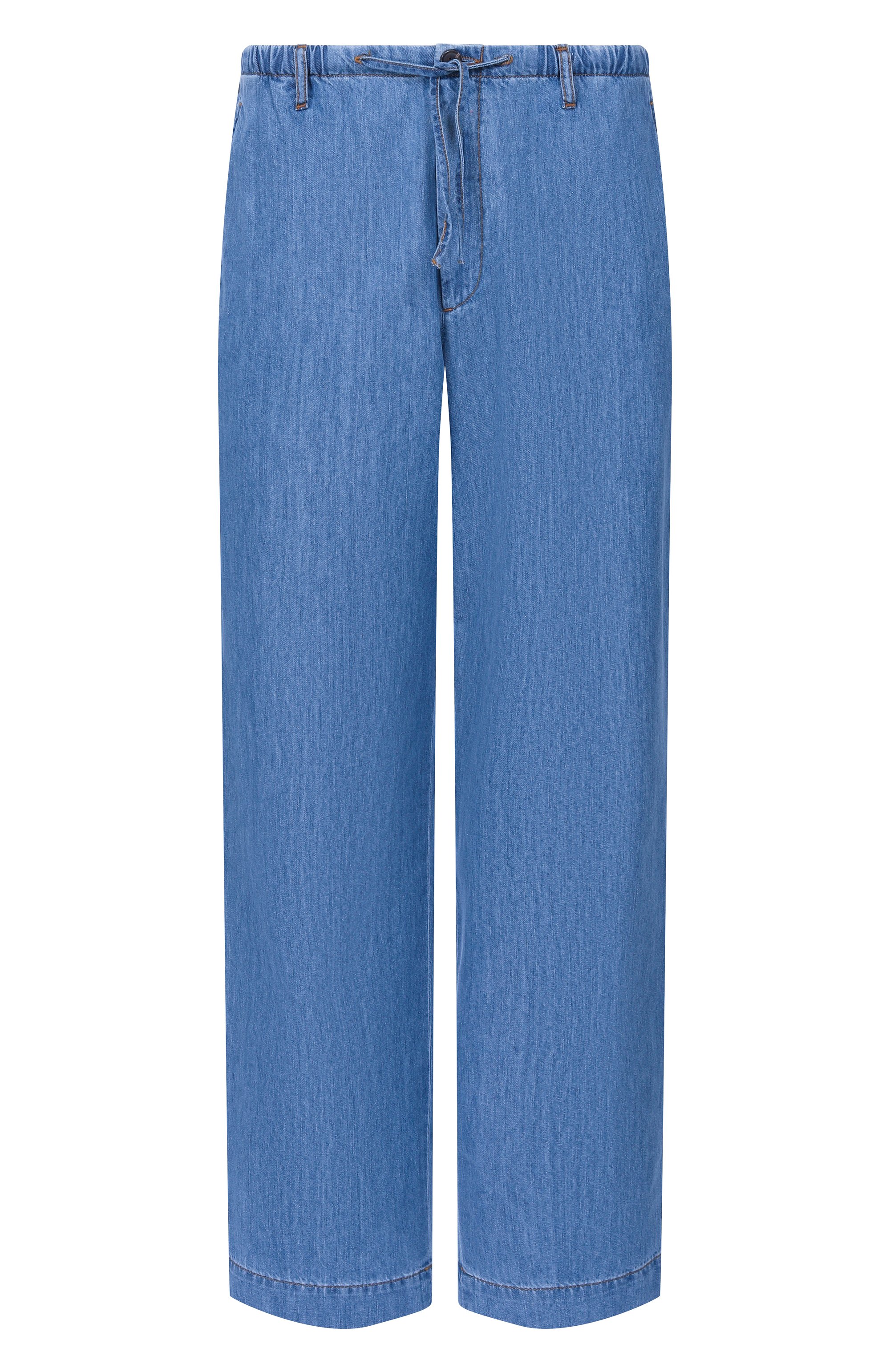 Джинсы DRIES VAN NOTEN голубого цвета по цене 61800 руб., арт. 020908/3386, фото 1 Джинсы DRIES VAN NOTEN, арт. 020908/3386, фото 1